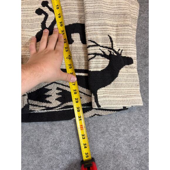 VINTAGE Painted Pony Jacket Womens S/M Beige Woven Oversized Southwestern Tribal - Picture 4 of 6